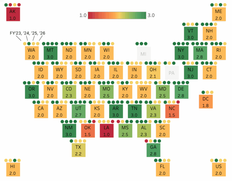 K-12 FY26 Budget Map